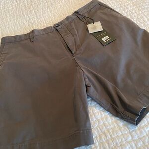 Ted Baker London Fordo Flat Front
Cotton Twill Shorts‎ In Charcoal...
